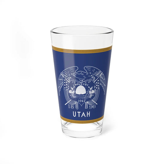 1909-1911 Utah Governors Flag with Utah added (United States) Pint Glass 16oz 16oz - Go Mug Yourself