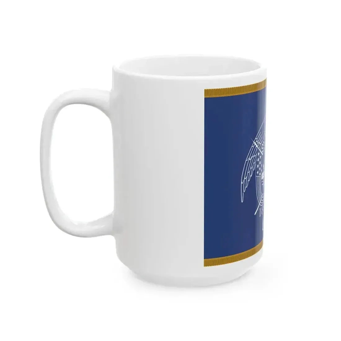 1909-1911 Utah Governors Flag with Utah added (United States) White Coffee Mug - Go Mug Yourself
