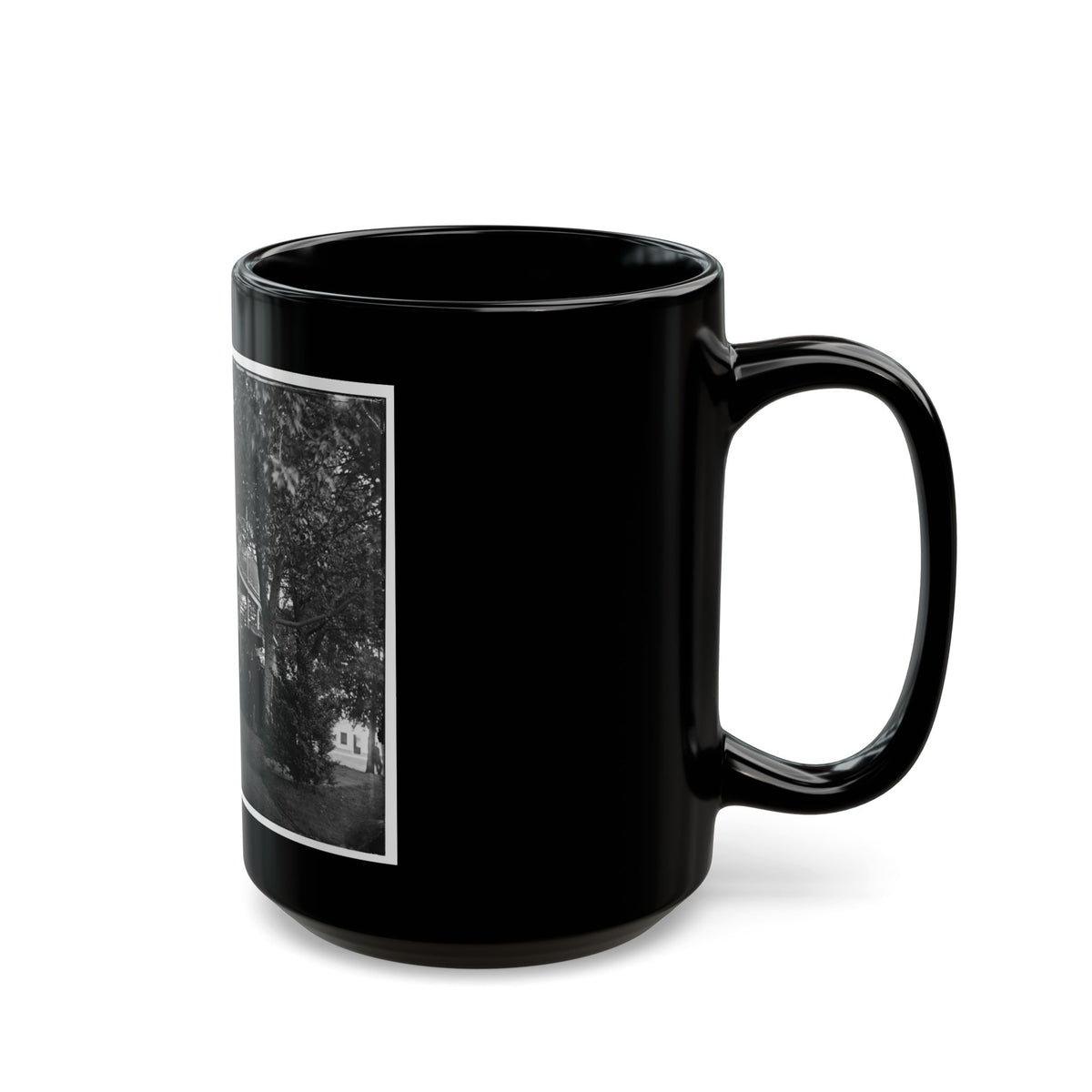 Arlington, Virginia. Officers Of 2d New York Heavy Artillery, At Fort C.F. Smith (U.S. Civil War) Black Coffee Mug