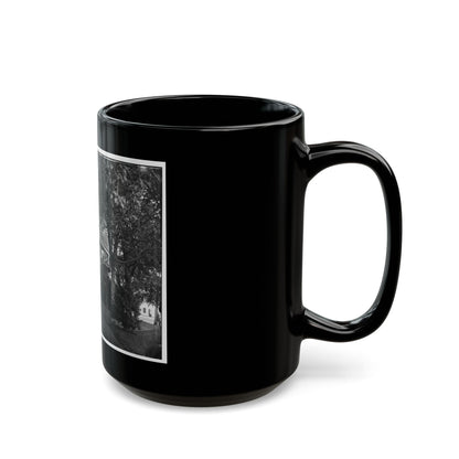 Arlington, Virginia. Officers Of 2d New York Heavy Artillery, At Fort C.F. Smith (U.S. Civil War) Black Coffee Mug