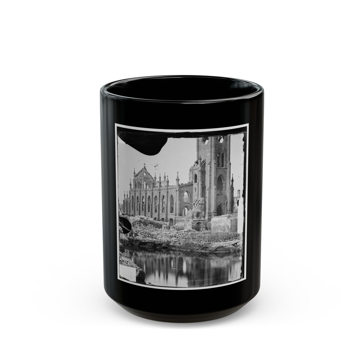 Charleston, S.C. Cathedral Of St. John And St. Finbar; Another View (U.S. Civil War) Black Coffee Mug