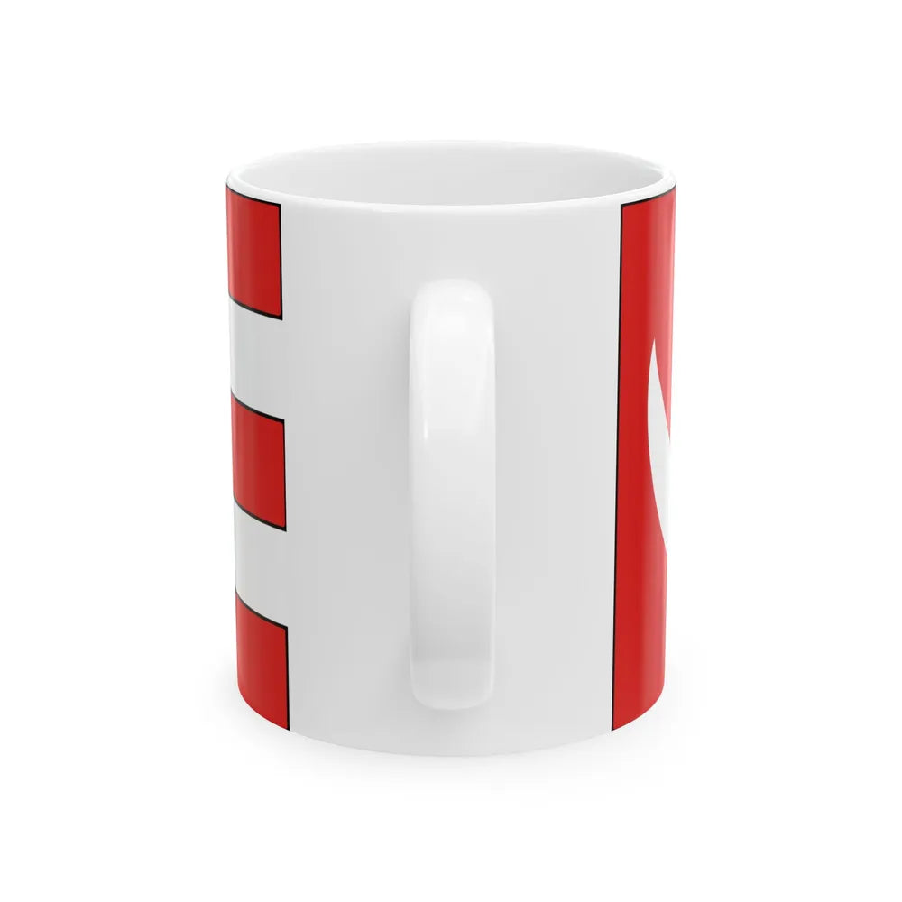 Flag of Tunis during 14th century - White Coffee Mug-Go Mug Yourself