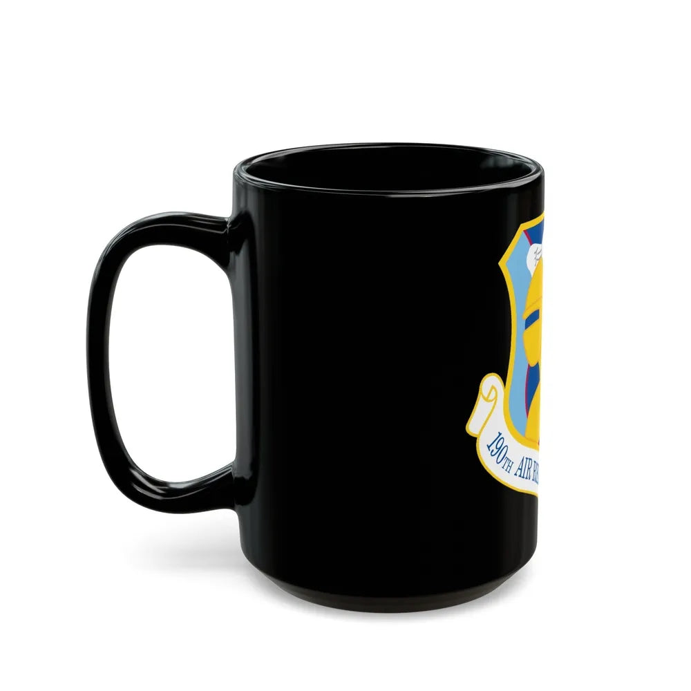 190th Air Refueling Wing (U.S. Air Force) Black Coffee Mug-Go Mug Yourself