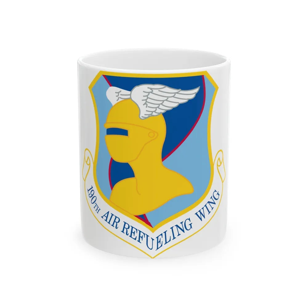 190th Air Refueling Wing (U.S. Air Force) White Coffee Mug-11oz-Go Mug Yourself