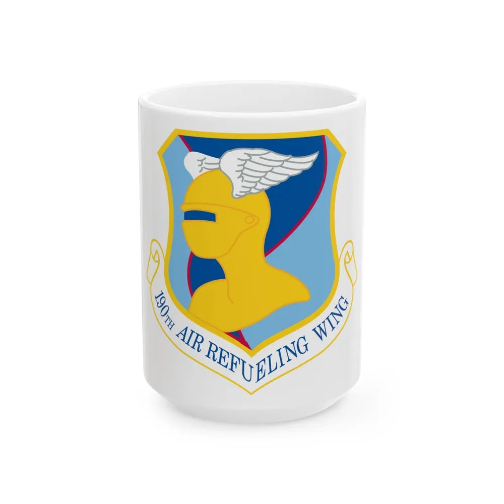 190th Air Refueling Wing (U.S. Air Force) White Coffee Mug-15oz-Go Mug Yourself