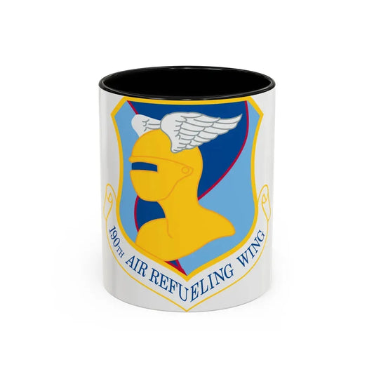 190th Air Refueling Wing (U.S. Air Force) Accent Coffee Mug 11oz Black - Go Mug Yourself