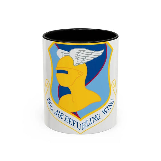 190th Air Refueling Wing (U.S. Air Force) Accent Coffee Mug 11oz Black - Go Mug Yourself