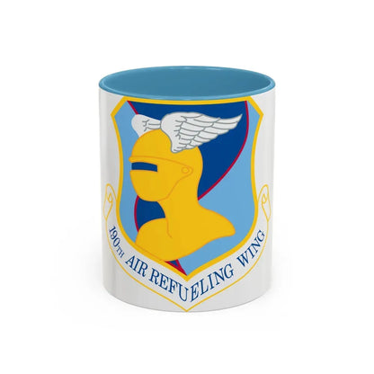 190th Air Refueling Wing (U.S. Air Force) Accent Coffee Mug 11oz Light Blue - Go Mug Yourself