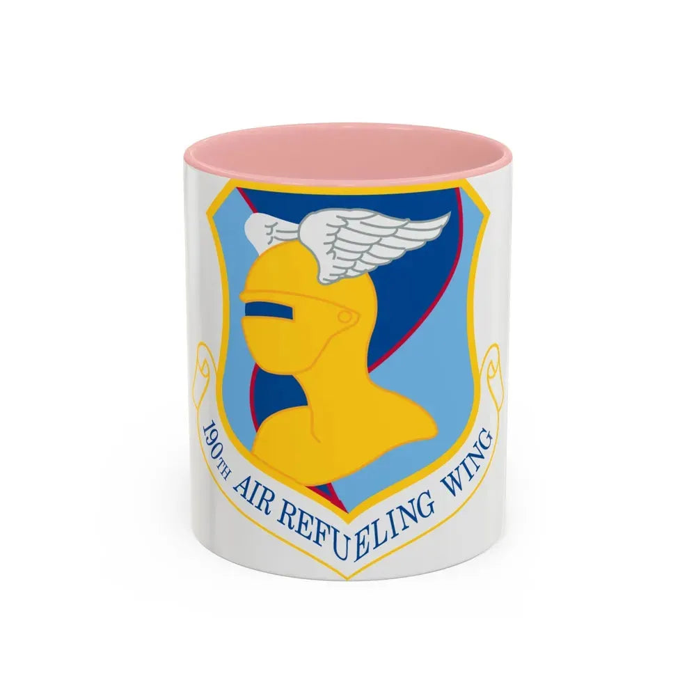 190th Air Refueling Wing (U.S. Air Force) Accent Coffee Mug 11oz Pink - Go Mug Yourself