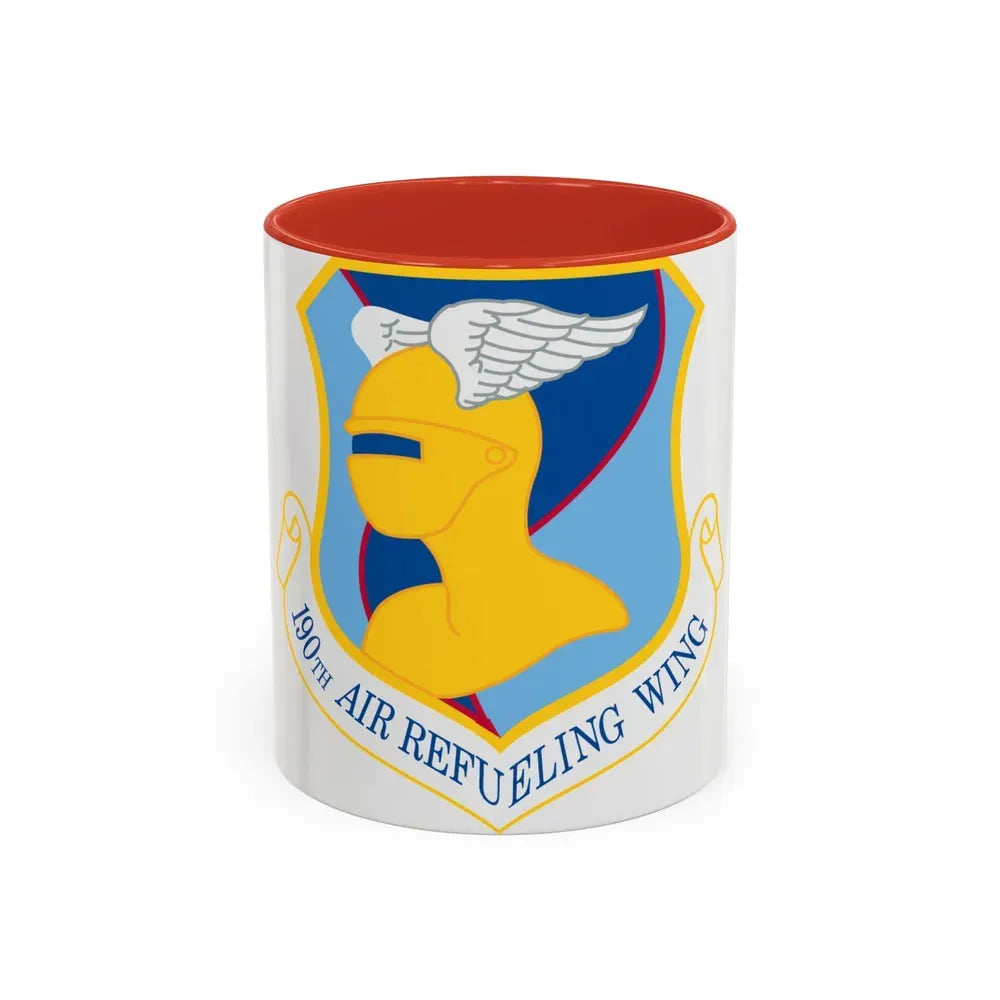 190th Air Refueling Wing (U.S. Air Force) Accent Coffee Mug 11oz Red - Go Mug Yourself
