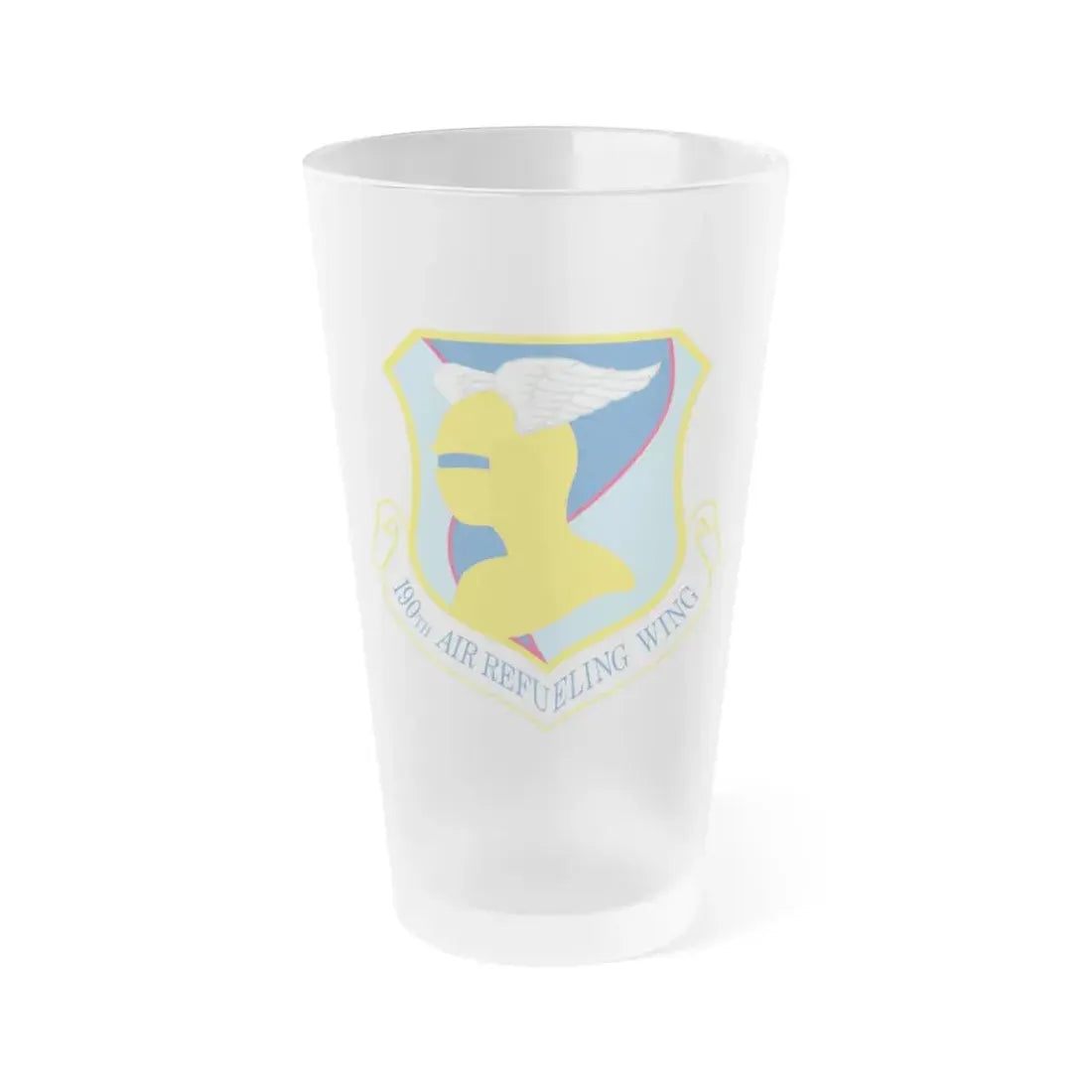 190th Air Refueling Wing (U.S. Air Force) Frosted Pint Glass 16oz Default Title - Go Mug Yourself