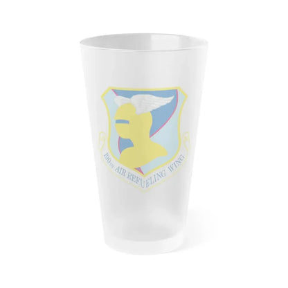 190th Air Refueling Wing (U.S. Air Force) Frosted Pint Glass 16oz Default Title - Go Mug Yourself
