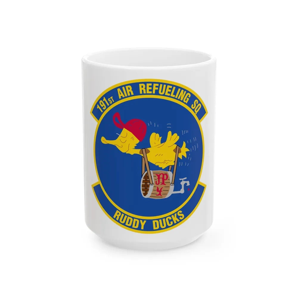 191 Air Refueling Squadron (U.S. Air Force) White Coffee Mug-15oz-Go Mug Yourself