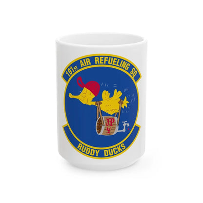 191 Air Refueling Squadron (U.S. Air Force) White Coffee Mug-15oz-Go Mug Yourself