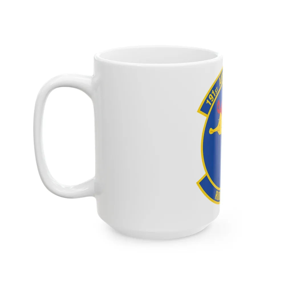 191 Air Refueling Squadron (U.S. Air Force) White Coffee Mug-Go Mug Yourself