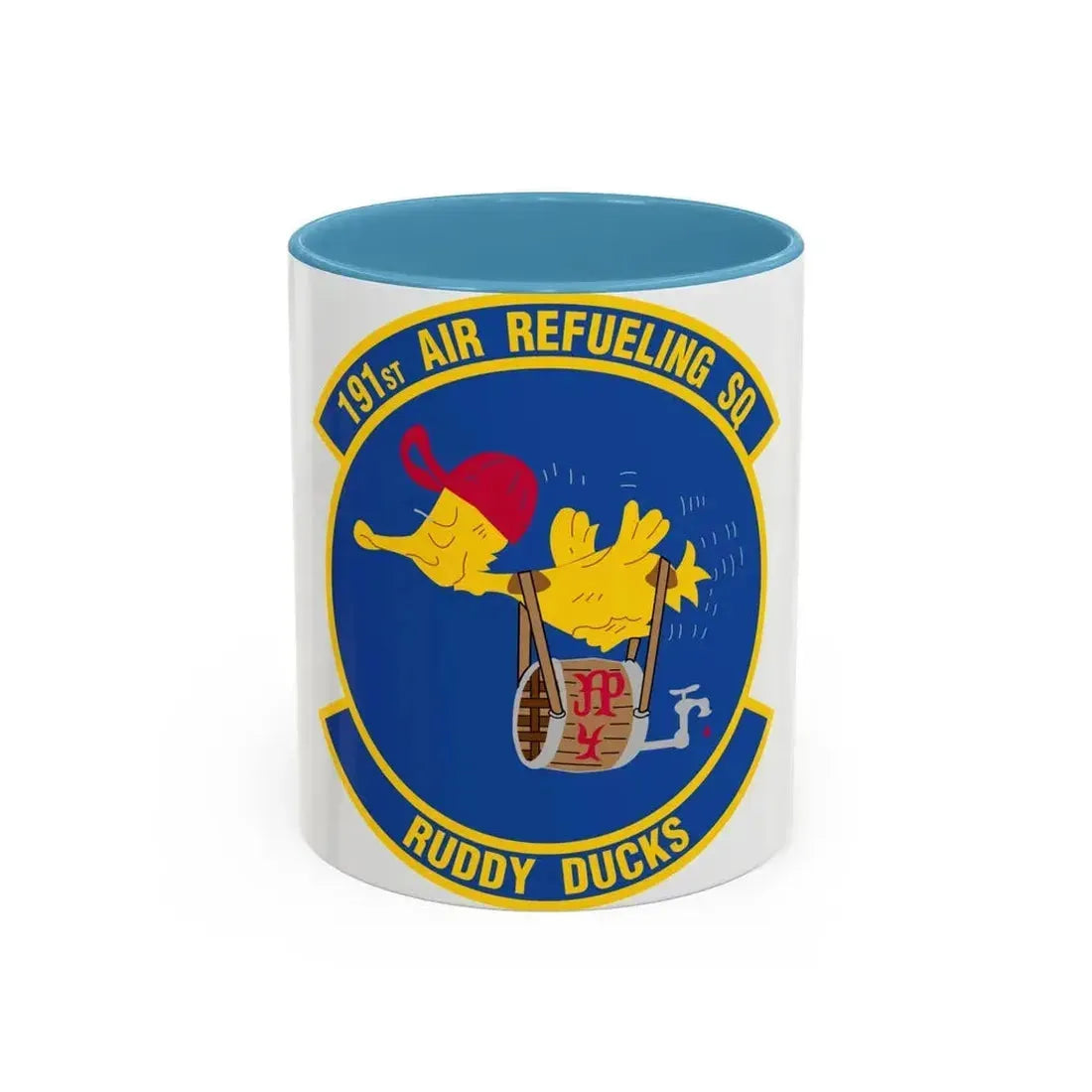 191 Air Refueling Squadron (U.S. Air Force) Accent Coffee Mug 11oz Light Blue - Go Mug Yourself