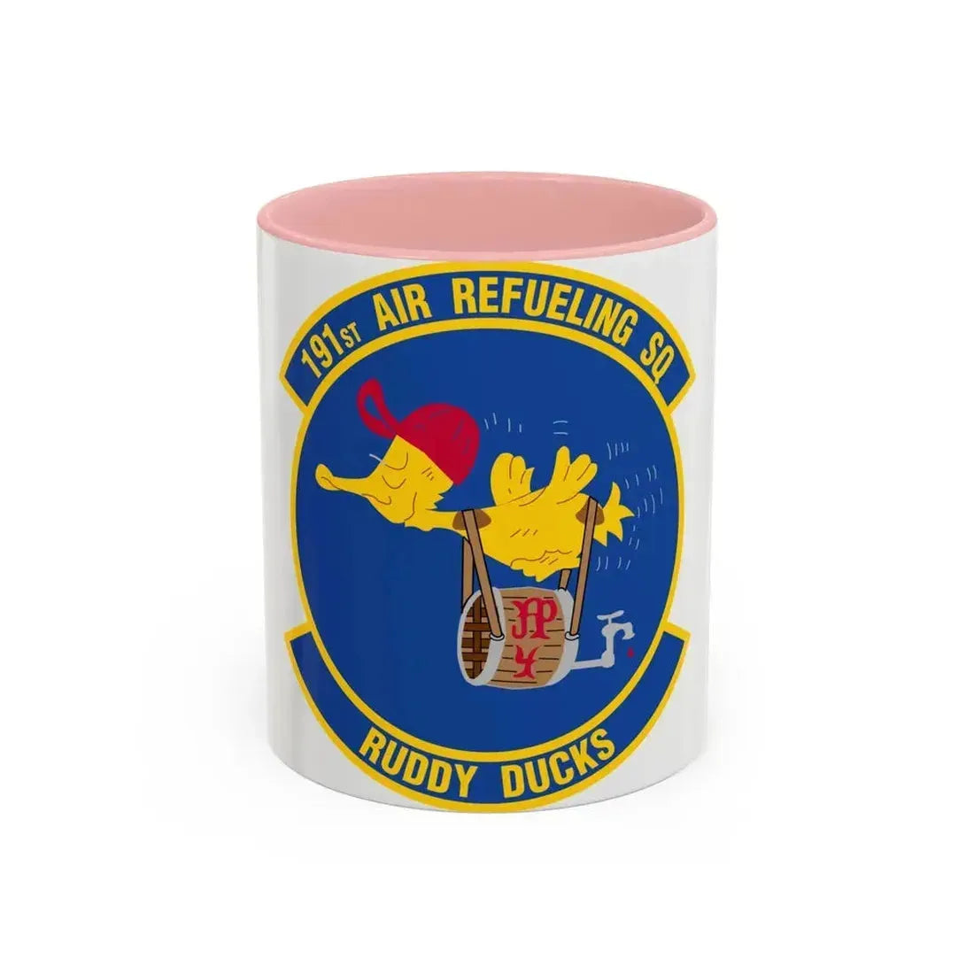 191 Air Refueling Squadron (U.S. Air Force) Accent Coffee Mug 11oz Pink - Go Mug Yourself