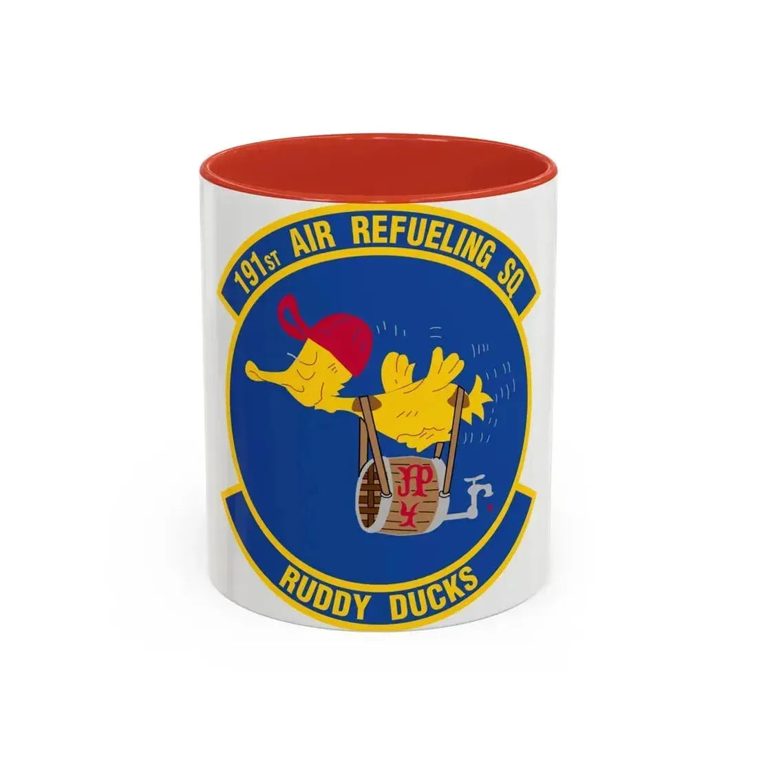 191 Air Refueling Squadron (U.S. Air Force) Accent Coffee Mug 11oz Red - Go Mug Yourself