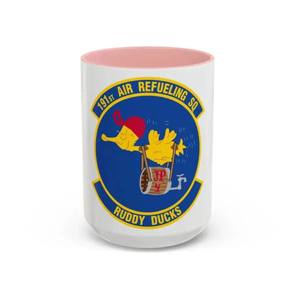 191 Air Refueling Squadron (U.S. Air Force) Accent Coffee Mug 15oz Pink - Go Mug Yourself