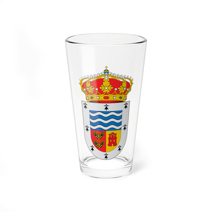 Escudo de Abia de las Torres (Spain) (Coat of Arms) Pint Glass 16oz