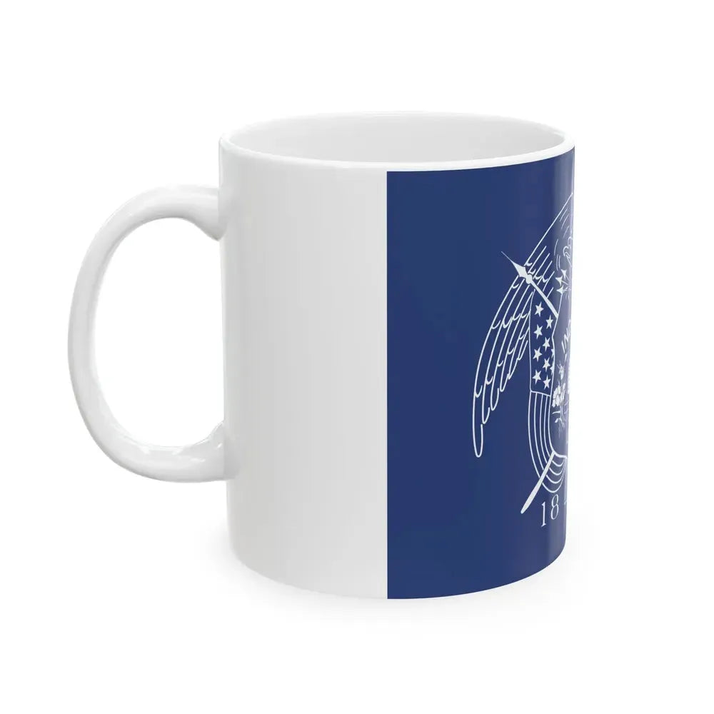 1911-1913 Utahs First Official State flag (United States) White Coffee Mug - Go Mug Yourself