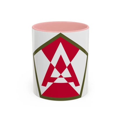 Fifteenth United States (U.S. Army) Accent Coffee Mug-11oz-Pink-Go Mug Yourself