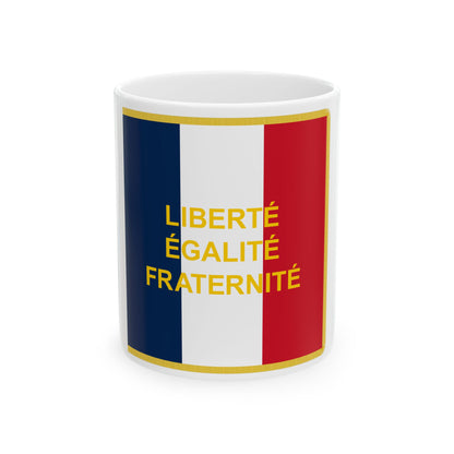 Standard of the French Community (Belgium) White Coffee Mug
