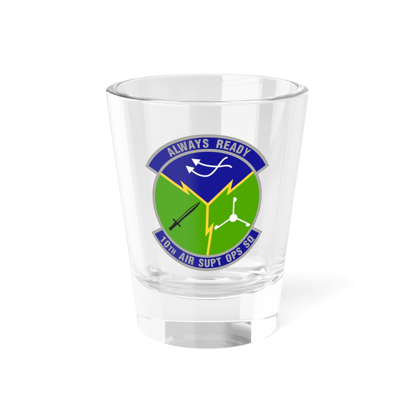 10 Air Support Operations Squadron ACC (U.S. Air Force) Shot Glass 1.5oz