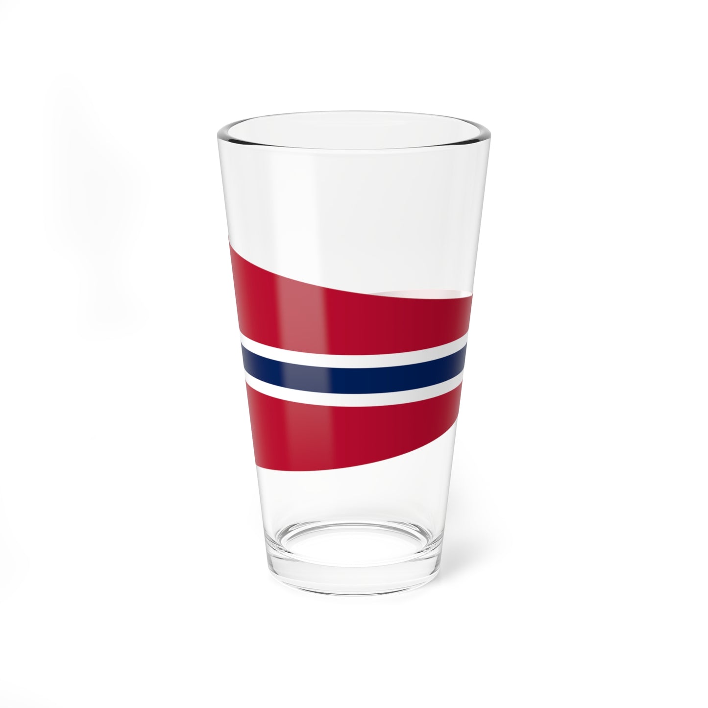 Rank Flag of a Norwegian Squadron Commander or Senior Officer (Norway) Pint Glass 16oz