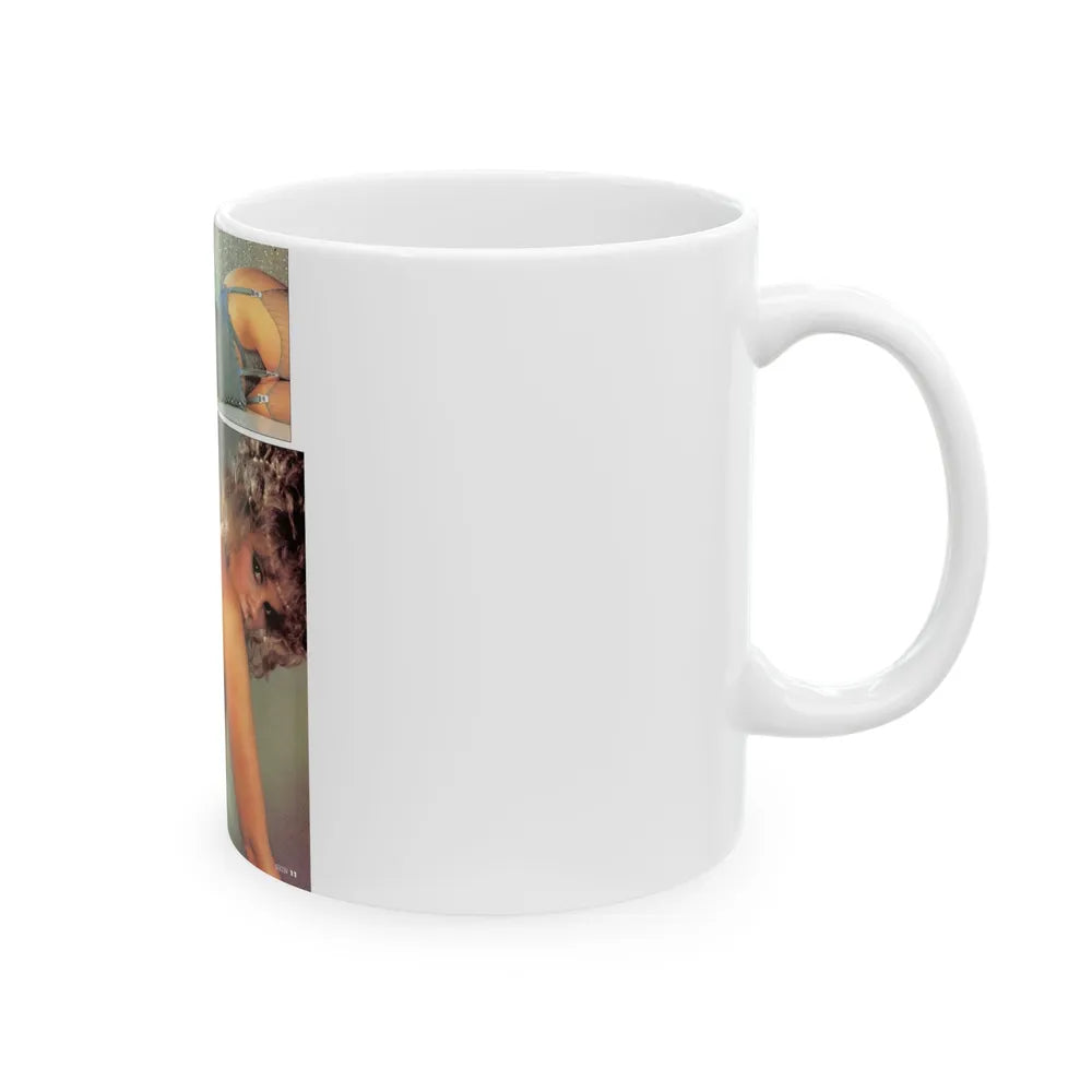 Linda Blair #141 - Partially Topless (Vintage Female Icon) White Coffee Mug-Go Mug Yourself