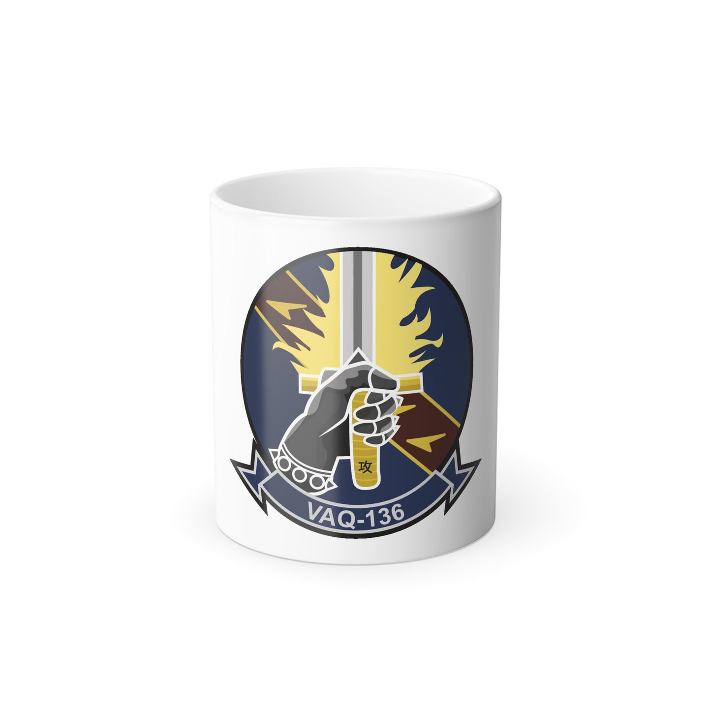 VAQ 136 Electronic Attack Squadron 136 (U.S. Navy) Color Changing Mug 11oz