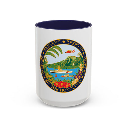 USCG Sector Honolulu (U.S. Coast Guard) Accent Coffee Mug