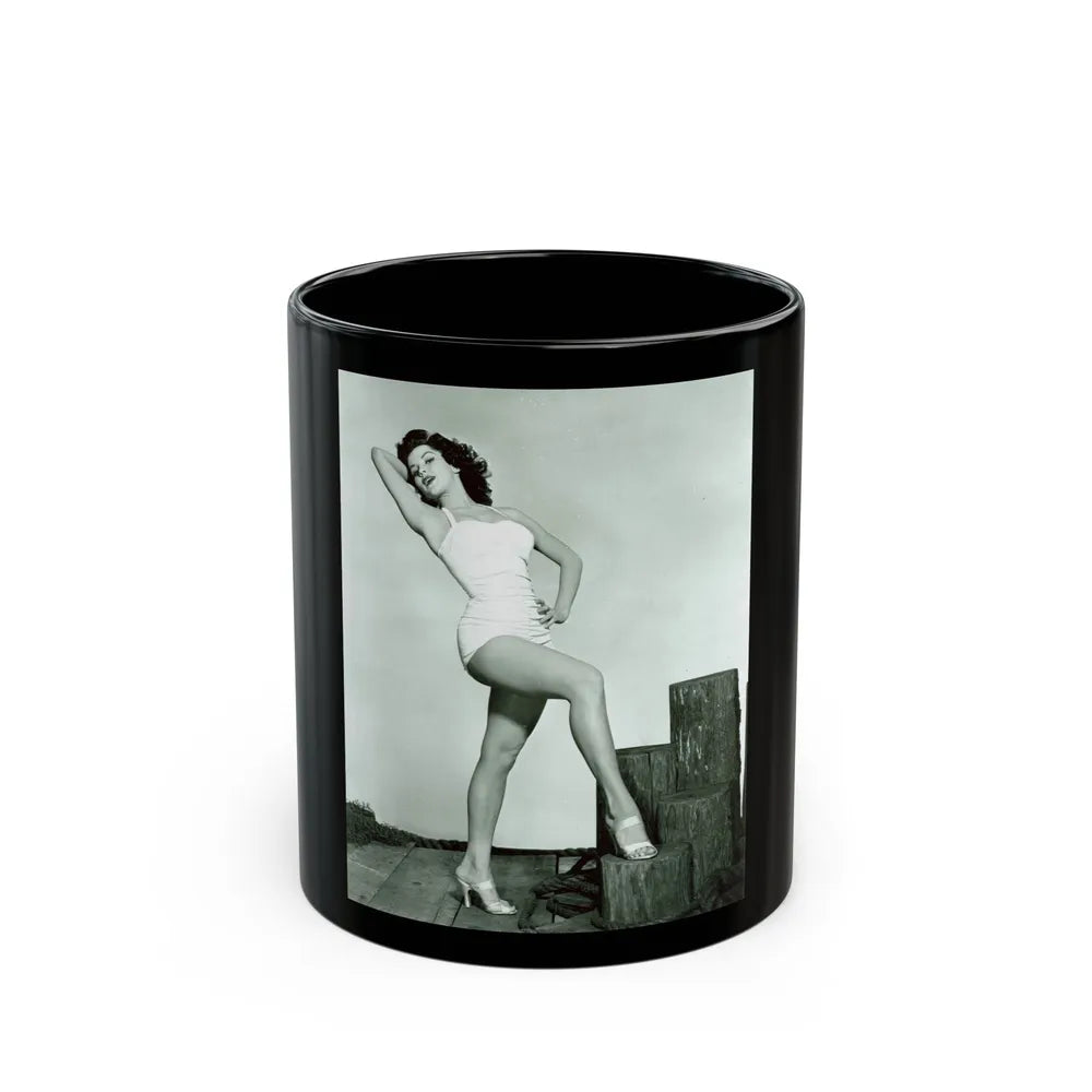 Debra Paget #264 1 (Vintage Female Icon) Black Coffee Mug-11oz-Go Mug Yourself