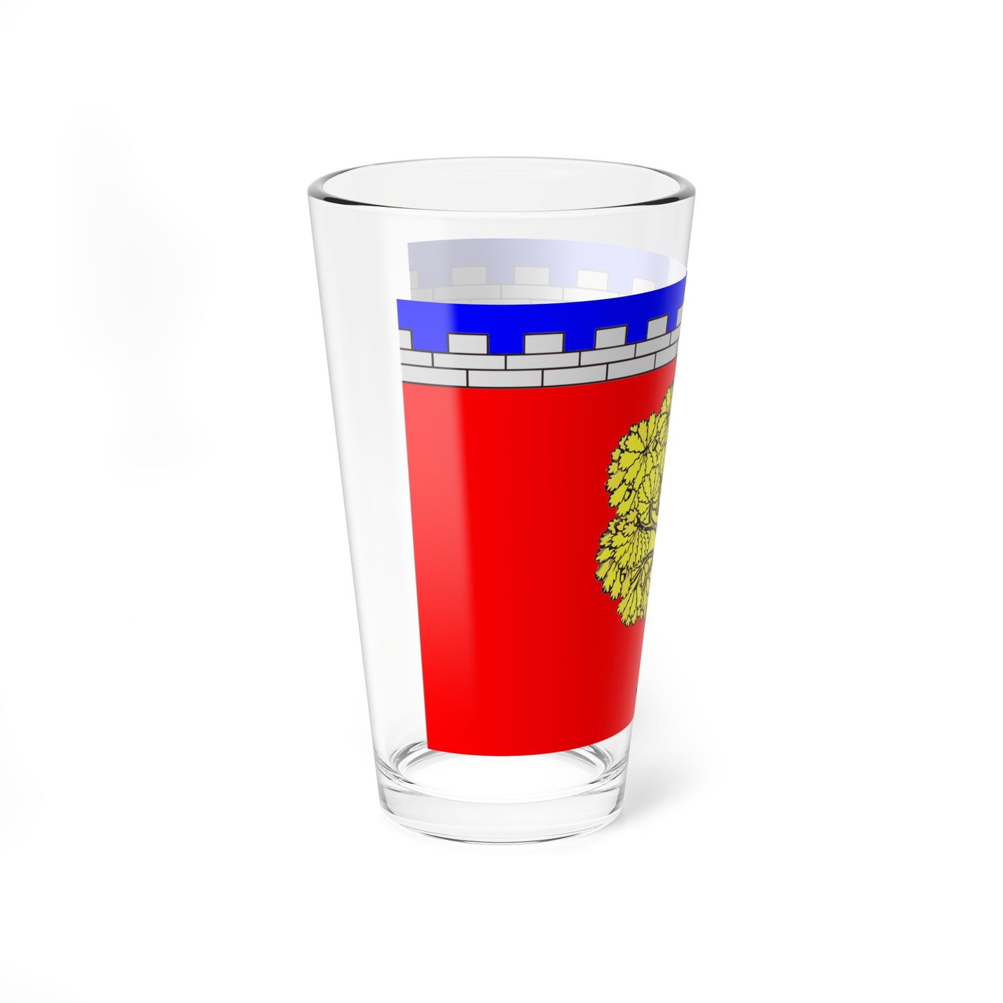 Flag Dubrovka Leningrad oblast (Russia) Pint Glass 16oz