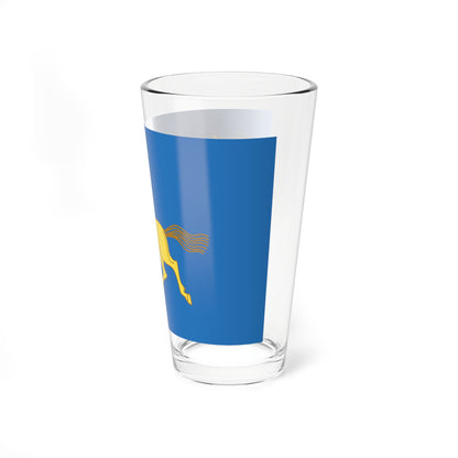 Flag of Duvansky rayon (Russia) Pint Glass 16oz