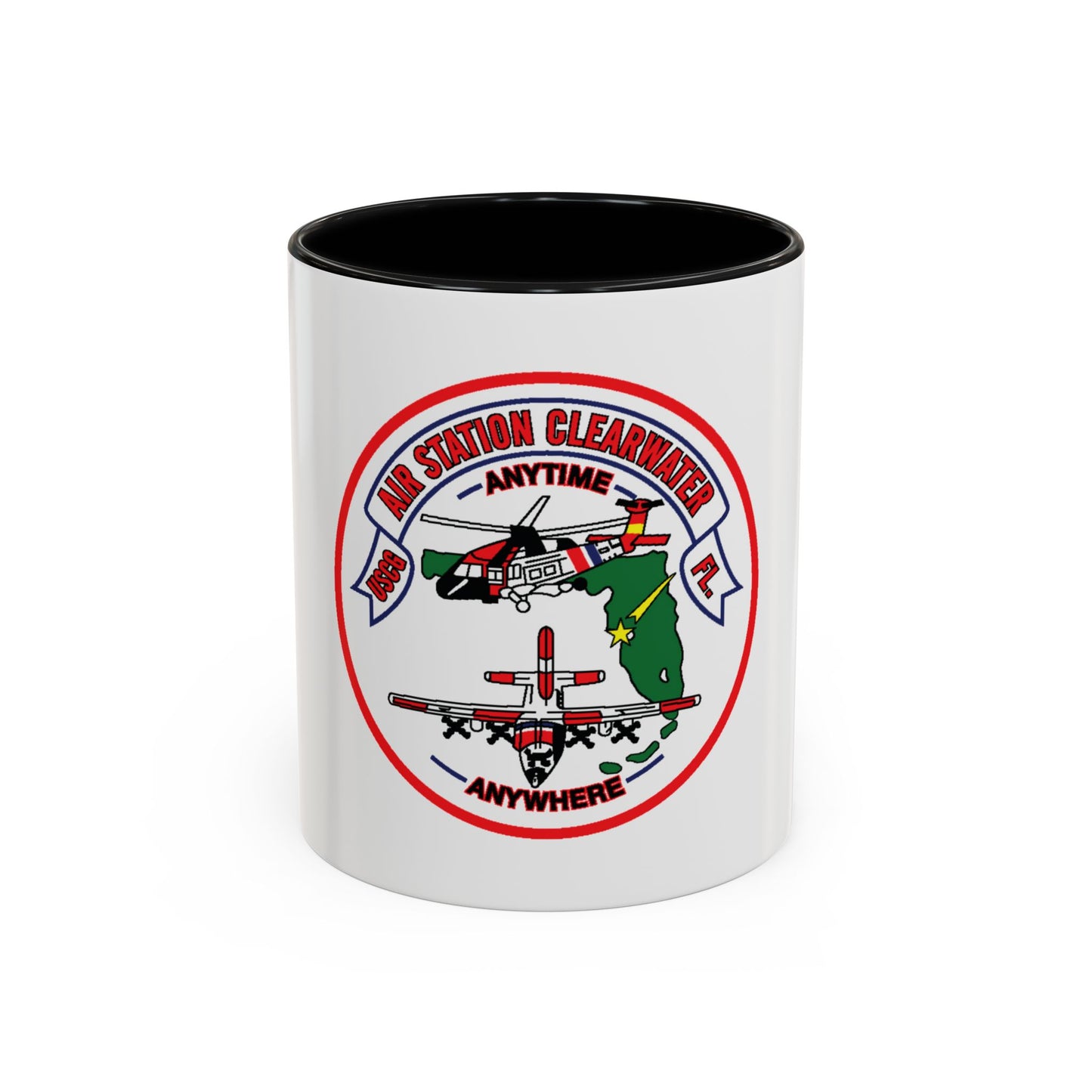 USCG Air Station Clearwater FL (U.S. Coast Guard) Accent Coffee Mug
