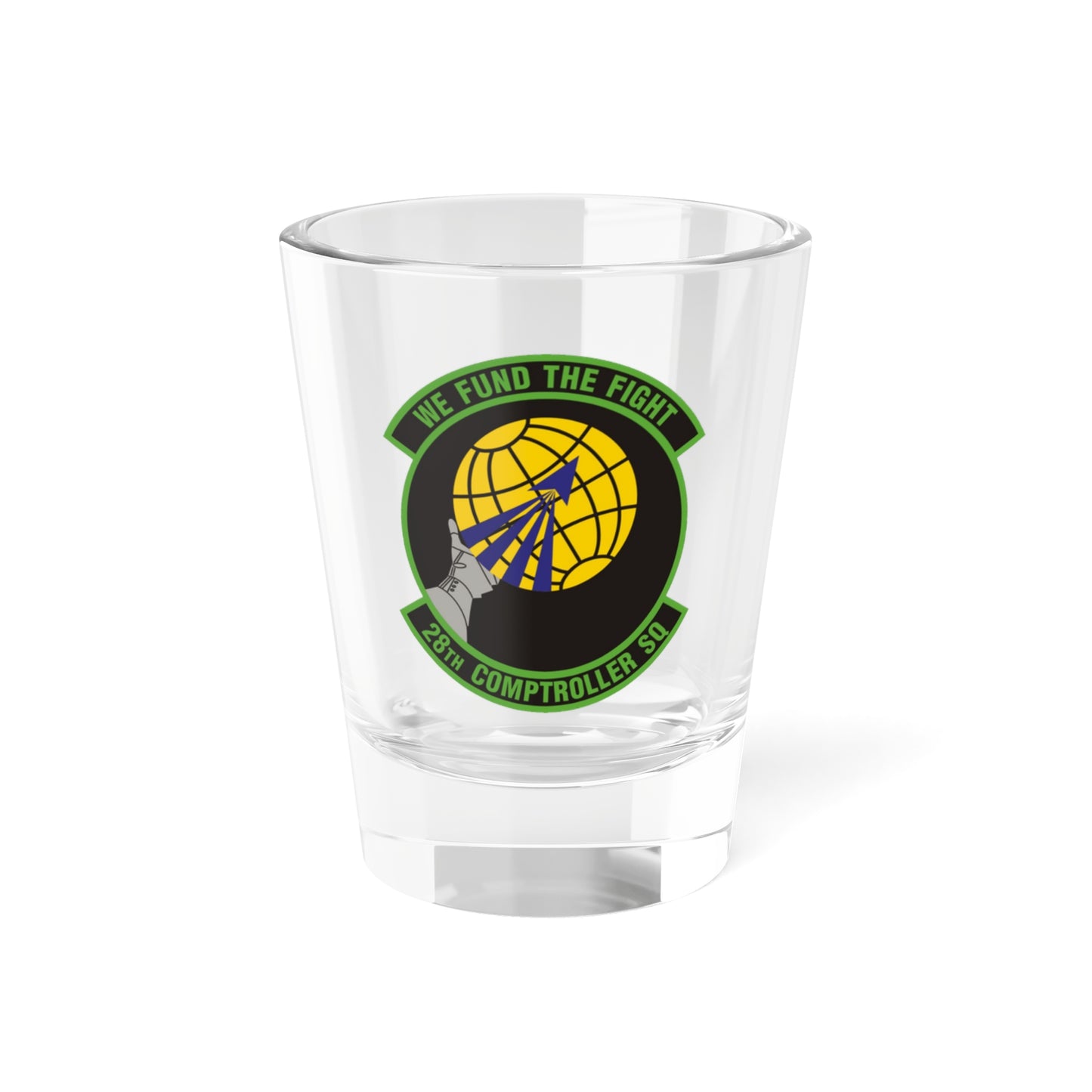 28th Comptroller Squadron (U.S. Air Force) Shot Glass 1.5oz