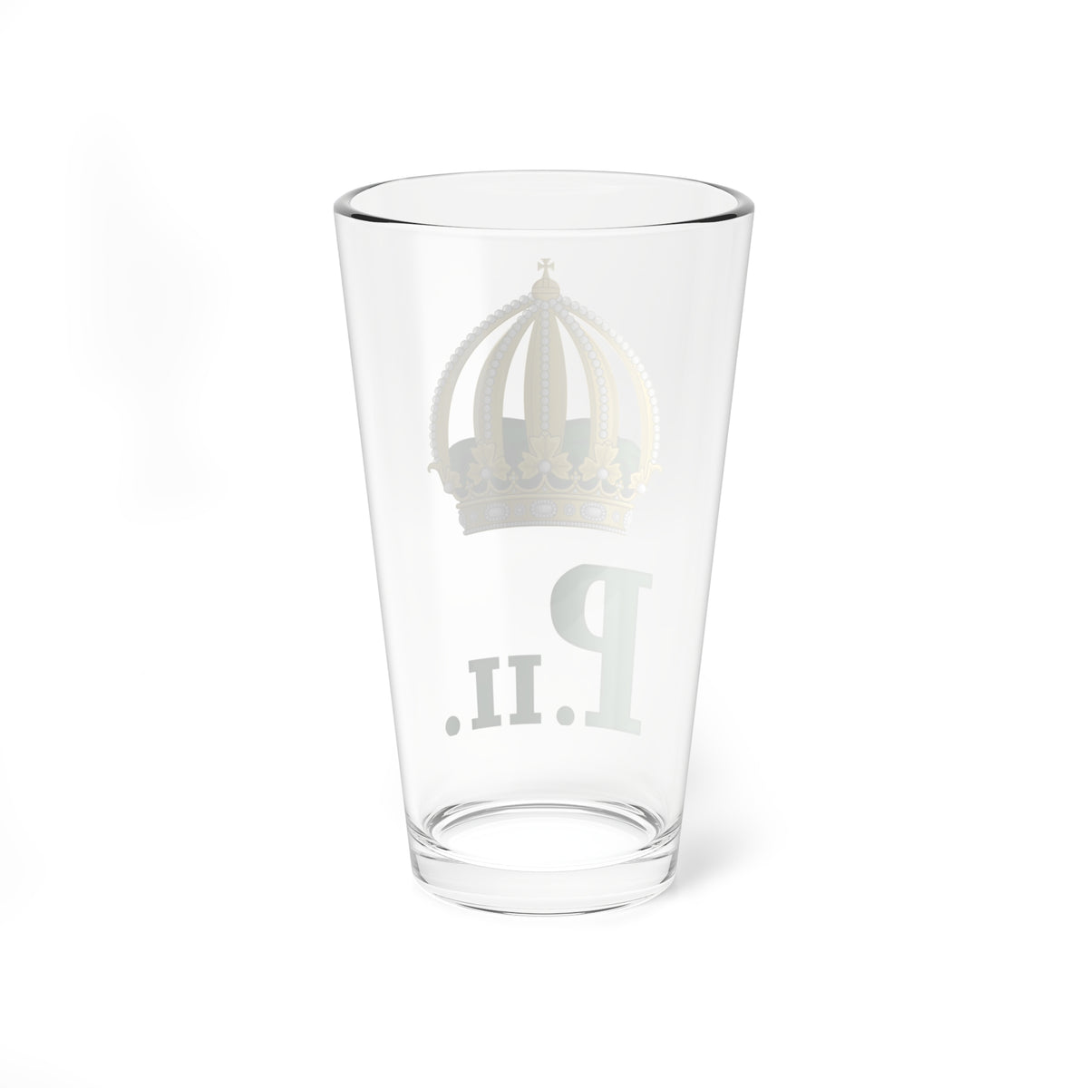 Imperial Monogram of Emperor Pedro II of Brazil Variant (Brazil) (Coat of Arms) Pint Glass 16oz