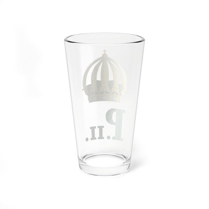 Imperial Monogram of Emperor Pedro II of Brazil Variant (Brazil) (Coat of Arms) Pint Glass 16oz