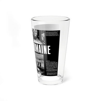 One Hour To Stop The Nazi Rape Of St. Romaine, Real Men, August 1967 (Magazine Illustration) Pint Glass 16oz