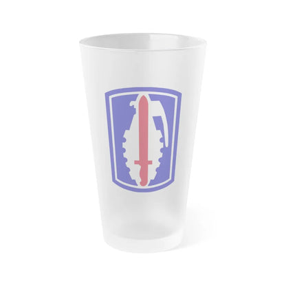 191ST INFANTRY BRIGADE (U.S. Army) Frosted Pint Glass 16oz-Go Mug Yourself