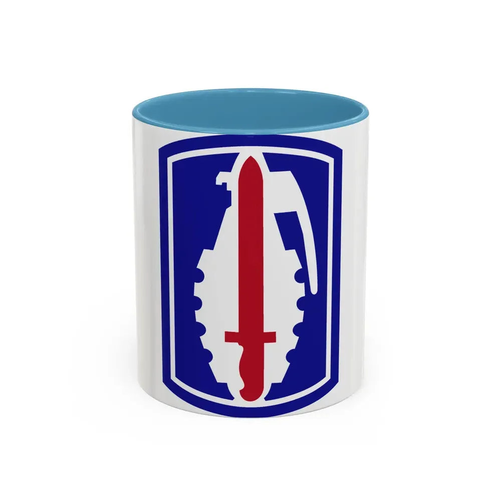 191ST INFANTRY BRIGADE (U.S. Army) Accent Coffee Mug 11oz Light Blue - Go Mug Yourself