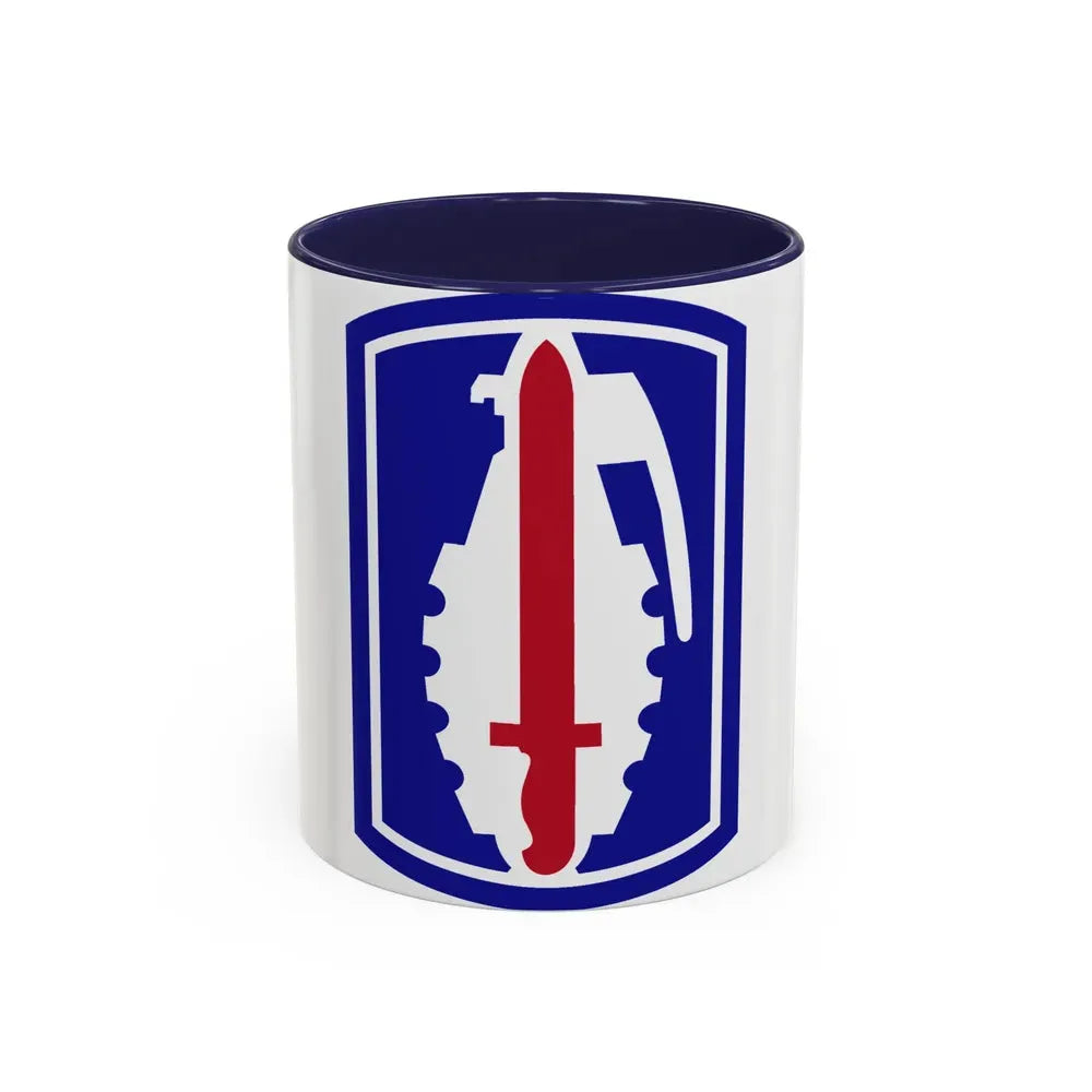 191ST INFANTRY BRIGADE (U.S. Army) Accent Coffee Mug 11oz Navy - Go Mug Yourself
