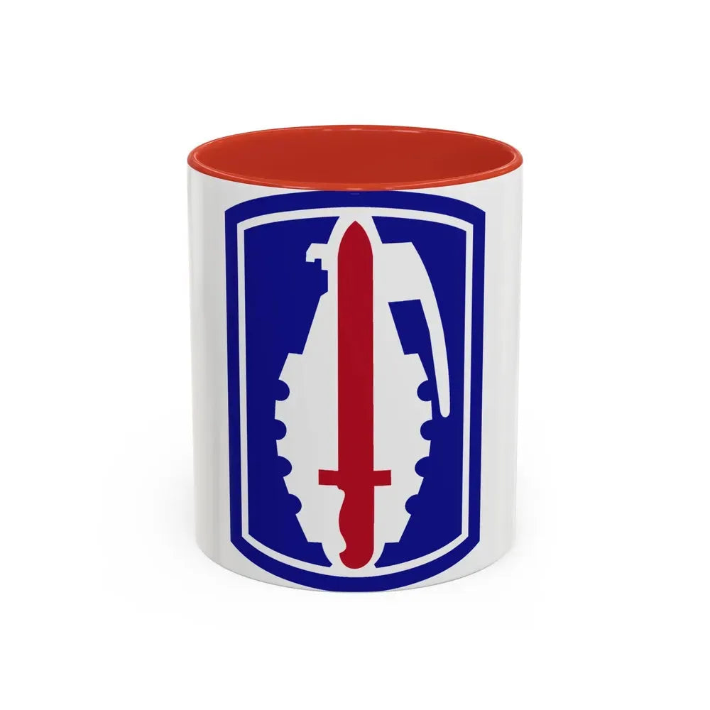 191ST INFANTRY BRIGADE (U.S. Army) Accent Coffee Mug 11oz Red - Go Mug Yourself