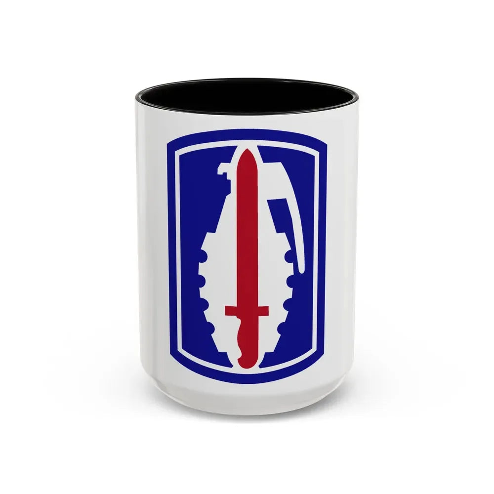 191ST INFANTRY BRIGADE (U.S. Army) Accent Coffee Mug 15oz Black - Go Mug Yourself