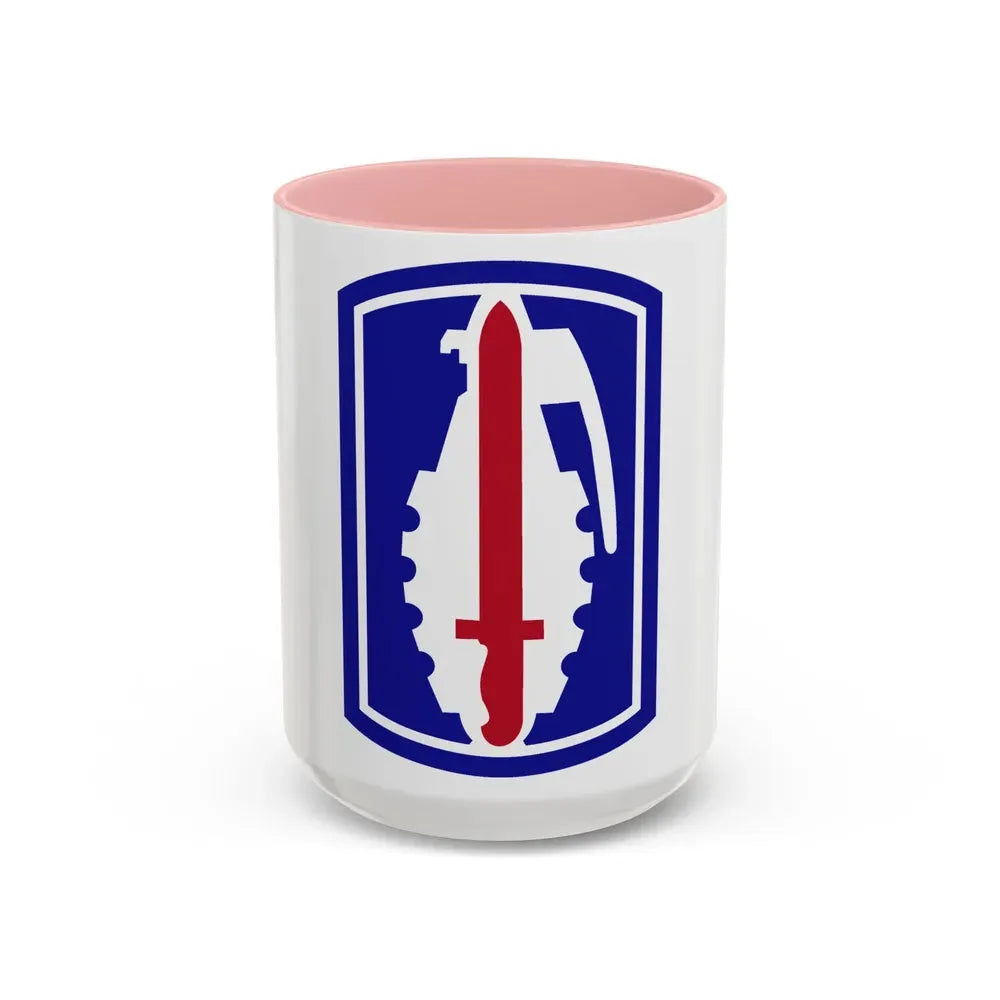 191ST INFANTRY BRIGADE (U.S. Army) Accent Coffee Mug 15oz Pink - Go Mug Yourself
