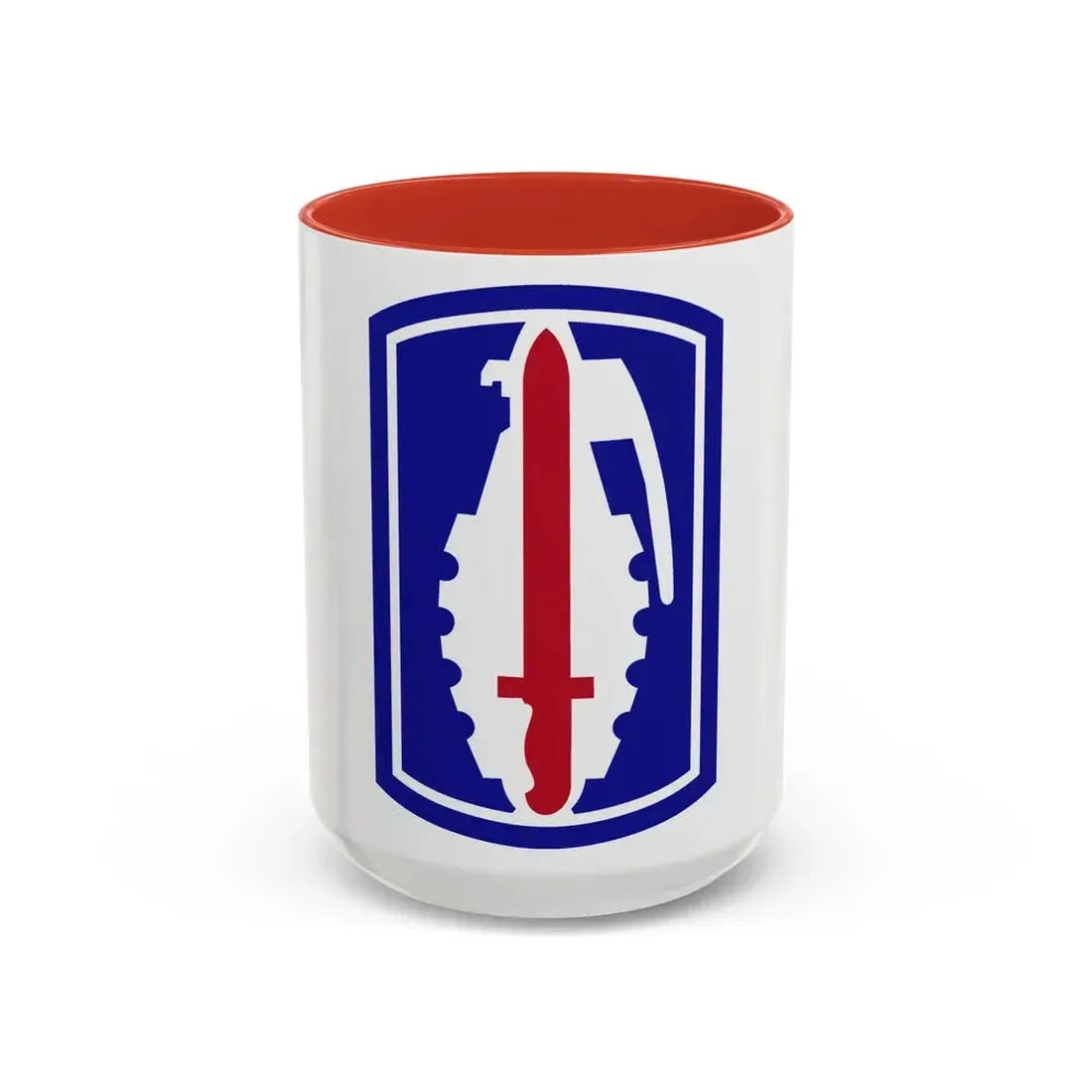 191ST INFANTRY BRIGADE (U.S. Army) Accent Coffee Mug 15oz Red - Go Mug Yourself