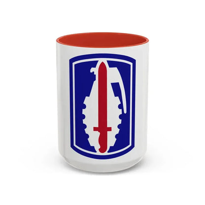 191ST INFANTRY BRIGADE (U.S. Army) Accent Coffee Mug 15oz Red - Go Mug Yourself