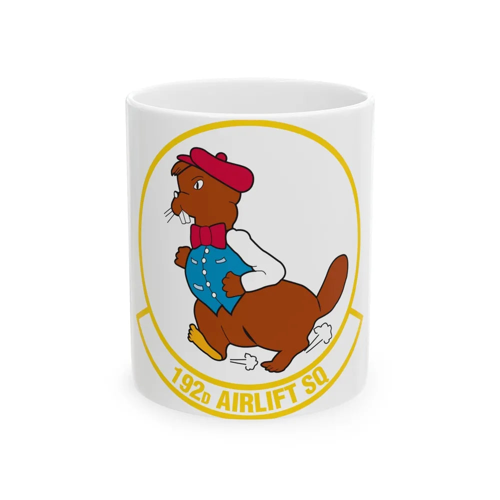 192 Airlift Squadron (U.S. Air Force) White Coffee Mug-11oz-Go Mug Yourself