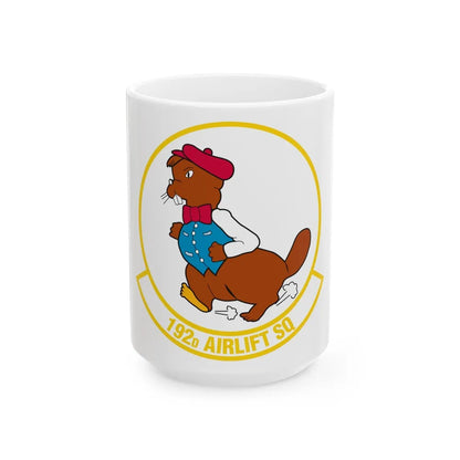 192 Airlift Squadron (U.S. Air Force) White Coffee Mug-15oz-Go Mug Yourself